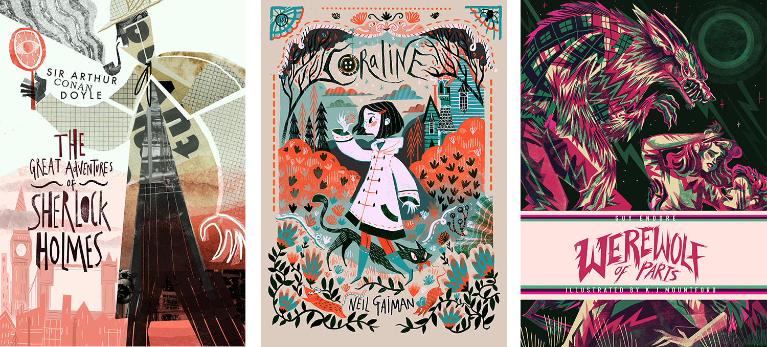 Book covers_Sherlock_Coraline_Werewolf