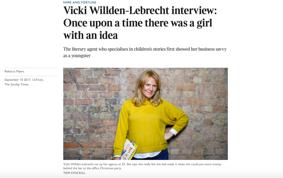 Vicki Willden-Lebrecht is pictures in the Bright Emporium for the Business & Money section of The Sunday Times