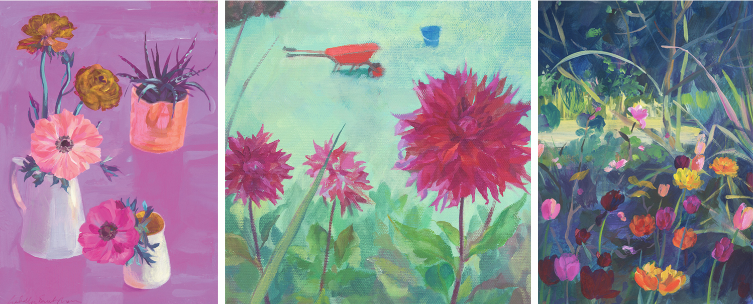 Gabriella_floral tryptych