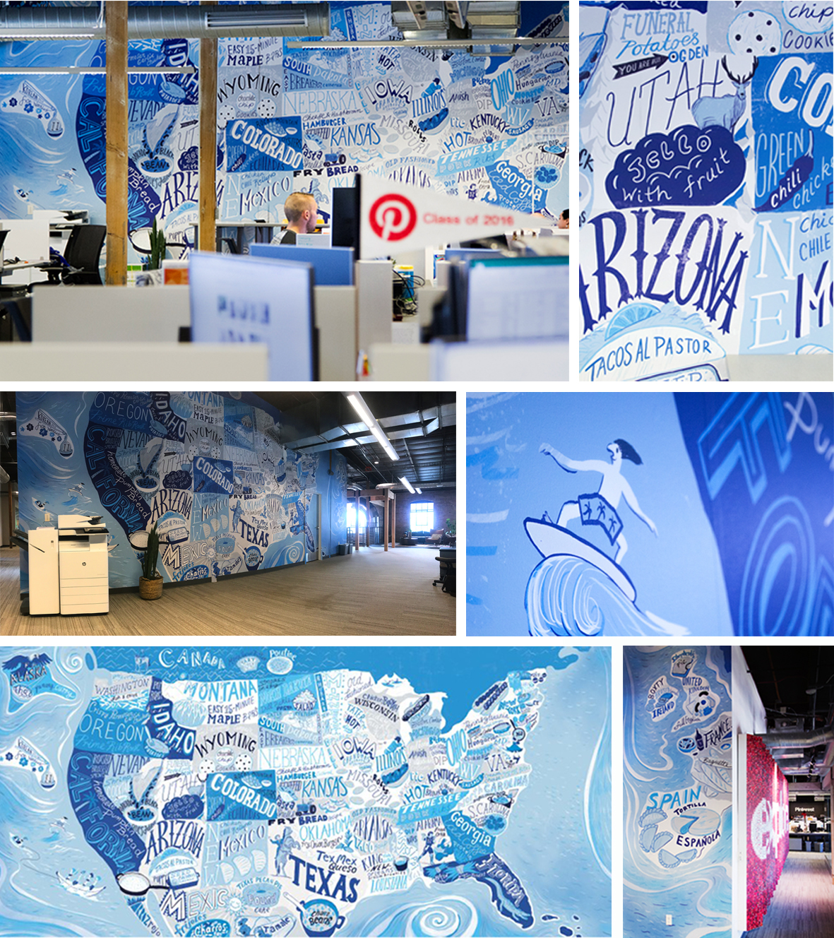 Composite of Pinterest wall