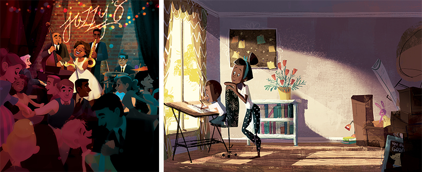 Ebony Glenn and Zoe Persico demonstrating beautiful use of light and colour.