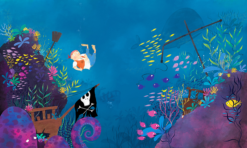 Pirate Pete and his Smelly Feet, illustrated by Mark and written by Lucy Rowland.