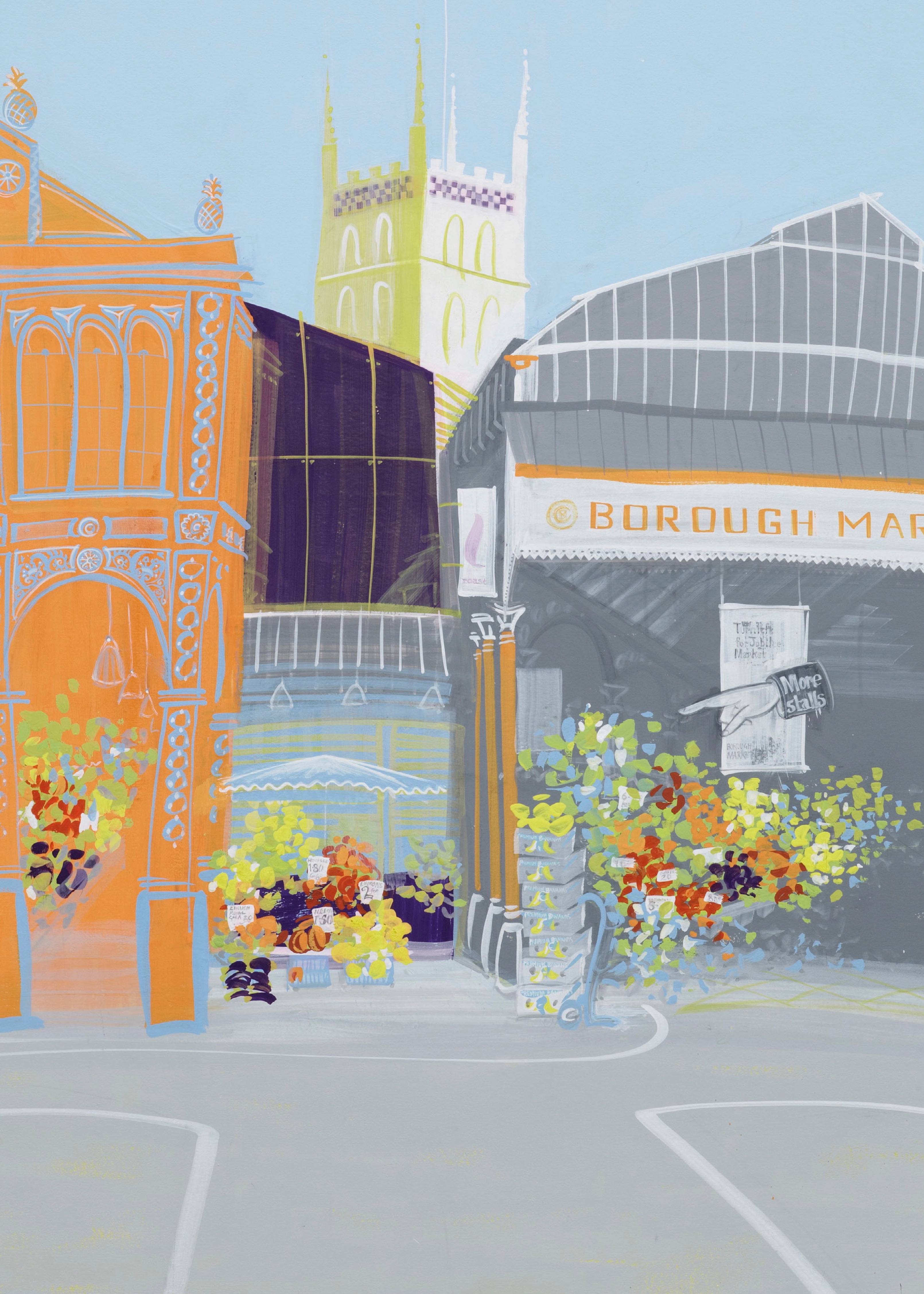 Borough Market,by ruth hydes, commissioned by Transport for London