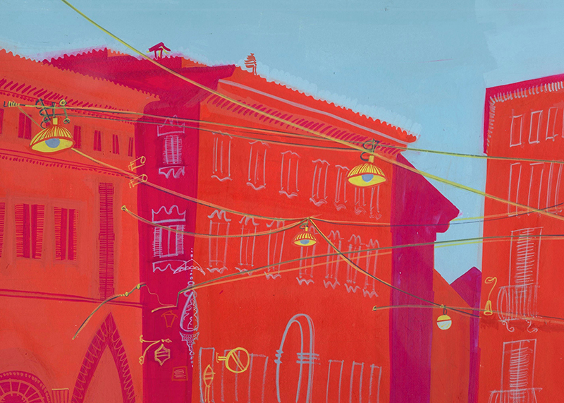 bologna street by ruth hydes