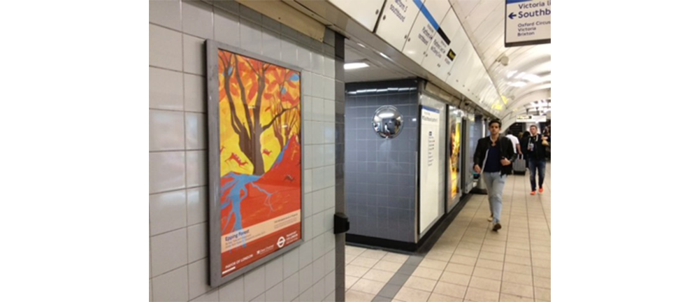 poster by ruth hydes on the london underground