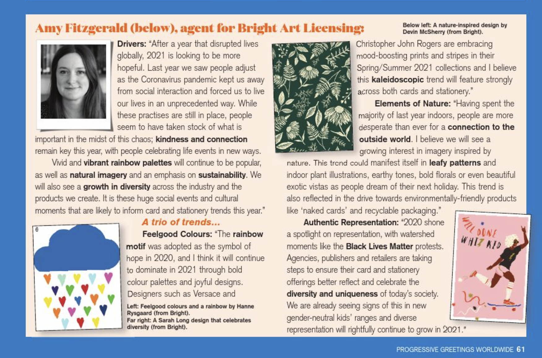 Amy Fitzgerald Progressive Greetings greeting cards