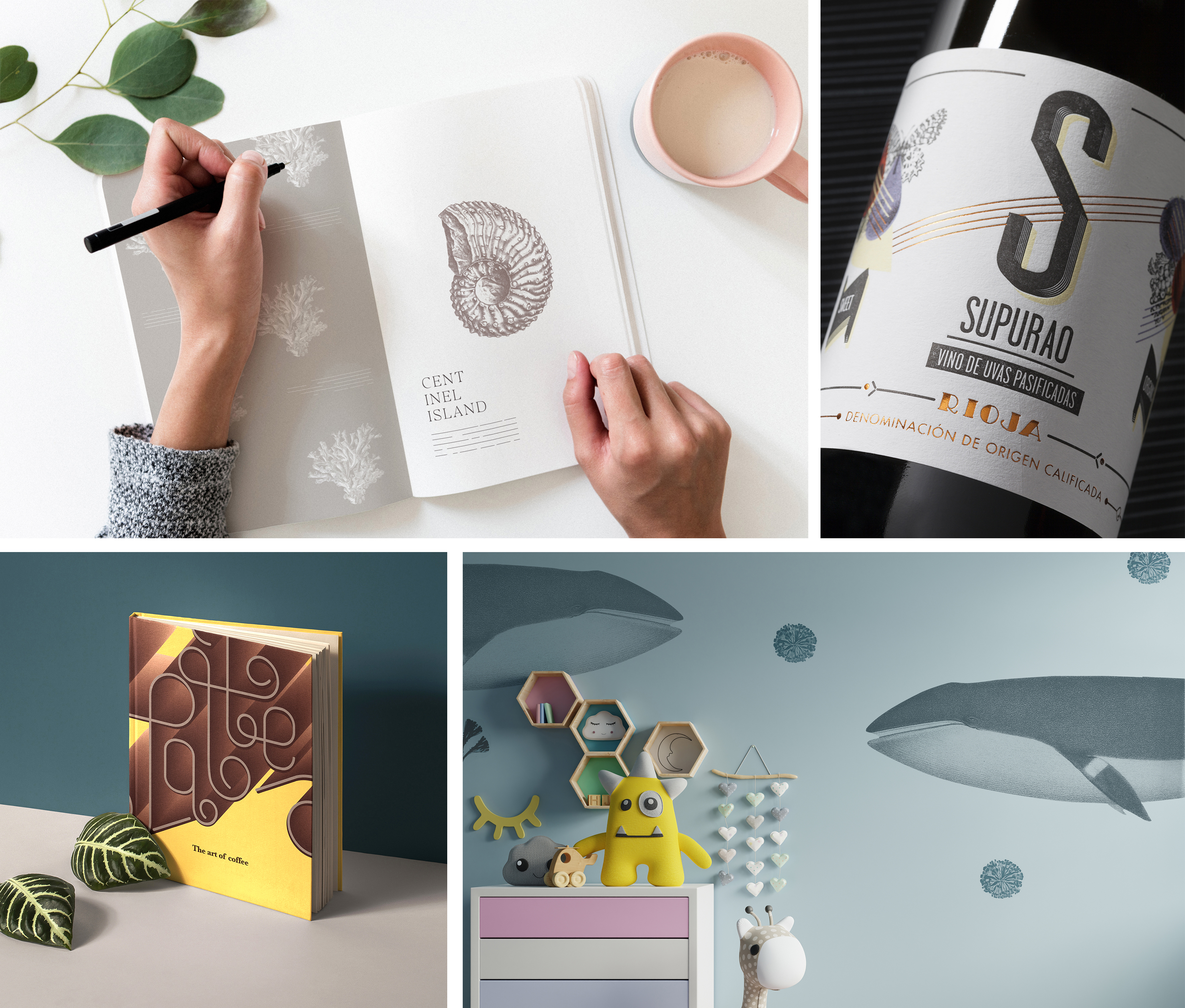 Raquel Marin Bright Illustration Typography Packaging Design