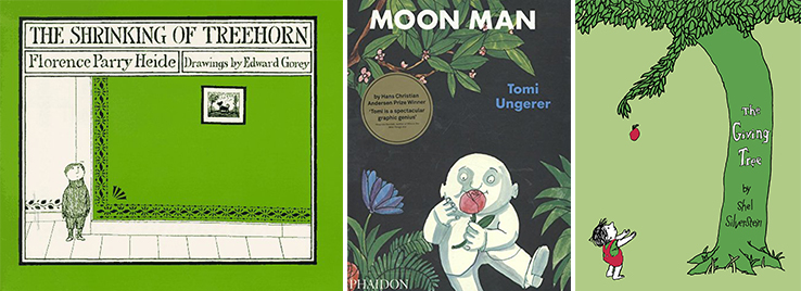 Ashling's top books: The Shrinking of Tree Horn, Moon Man and The Giving Tree