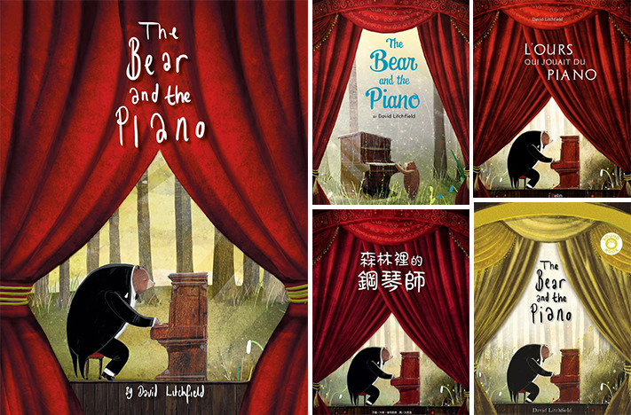 Bear and the Piano book covers
