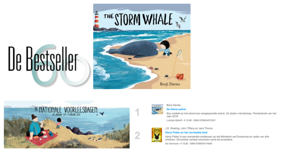 The Storm Whale made Holland’s Best seller list and on #7 in the overall list