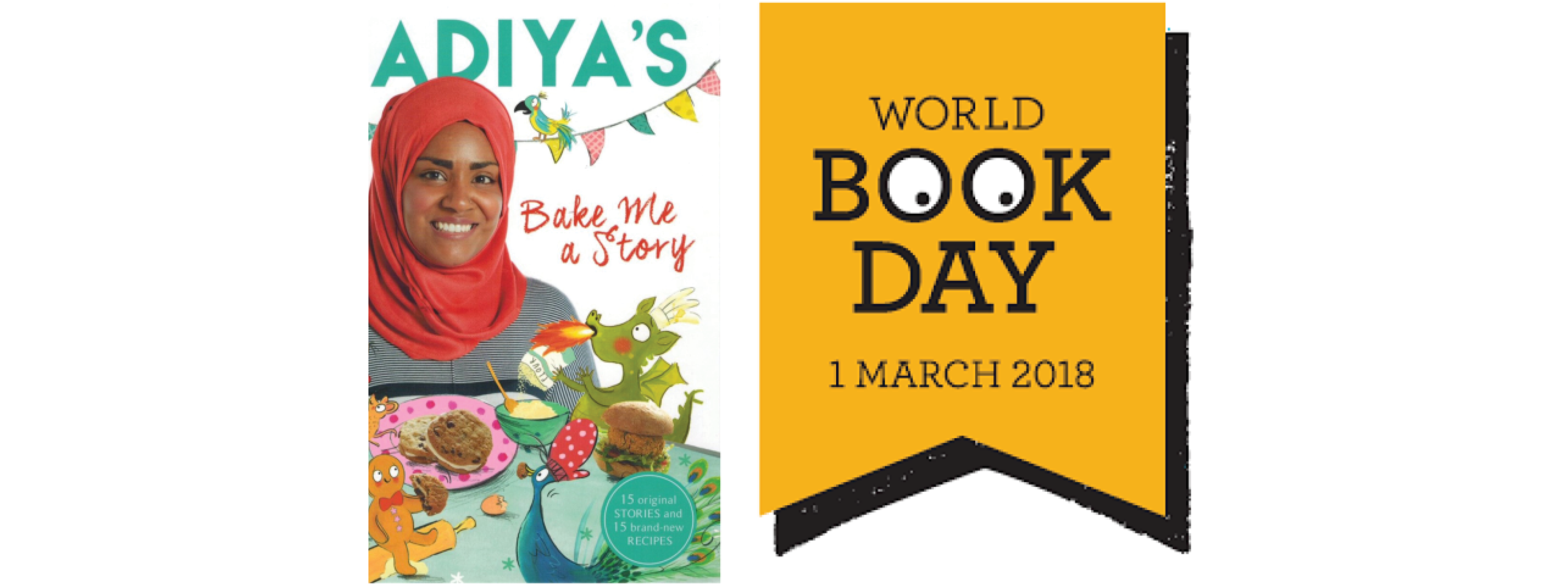 Cover artwork of Nadiya Hussain's Bake Me a Story illustrated by Clair Rossiter