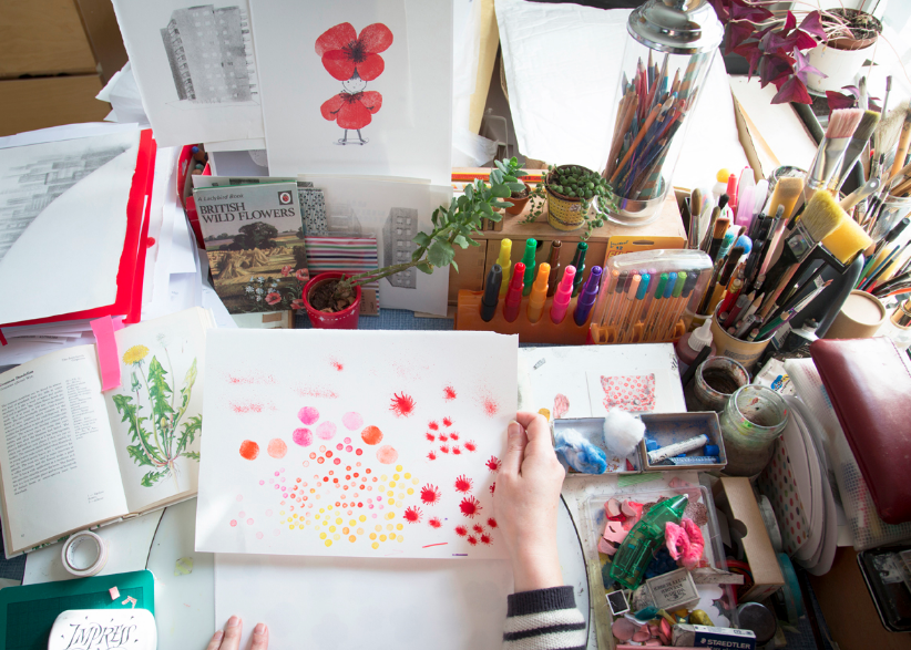 Fiona's desk