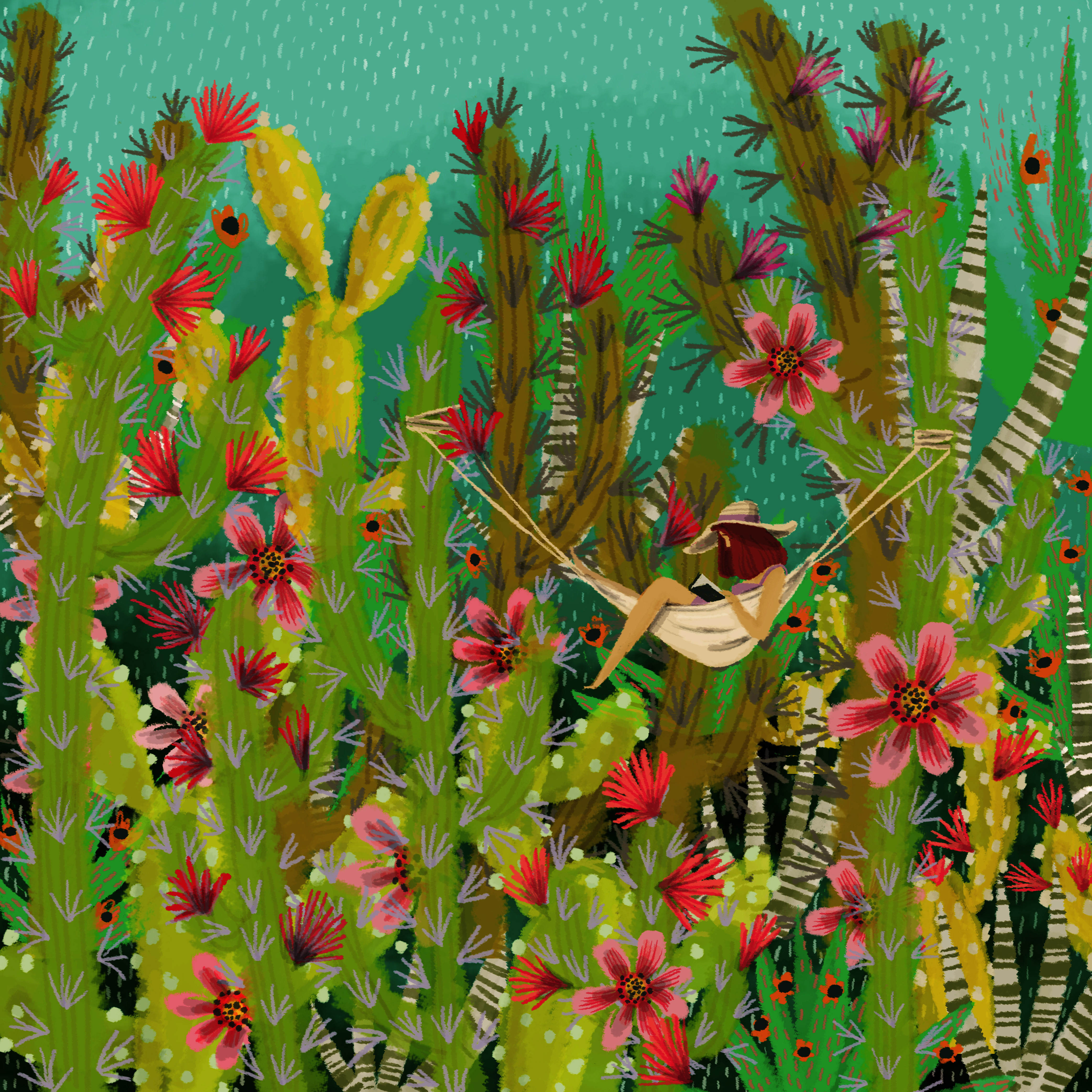 Jane Newland girl in a hammock